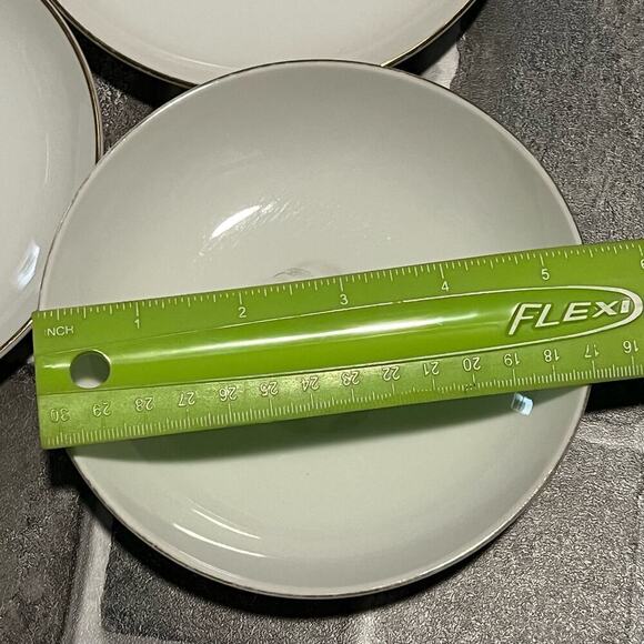 Three 3 Dessert Bread Plates Kaysons Fine China Japan Golden Fantasy 5 3/4” Wide - Picture 6 of 8